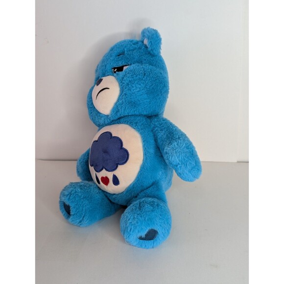 Care Bears Plush With Sparkle Eyes and Tummy GRUMPY BEAR 2022 Blue - Picture 5 of 6